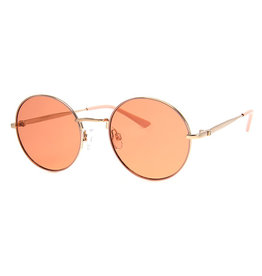 BGS AJM - Round Colored Wire Frame Sunglasses / Rose or Grey