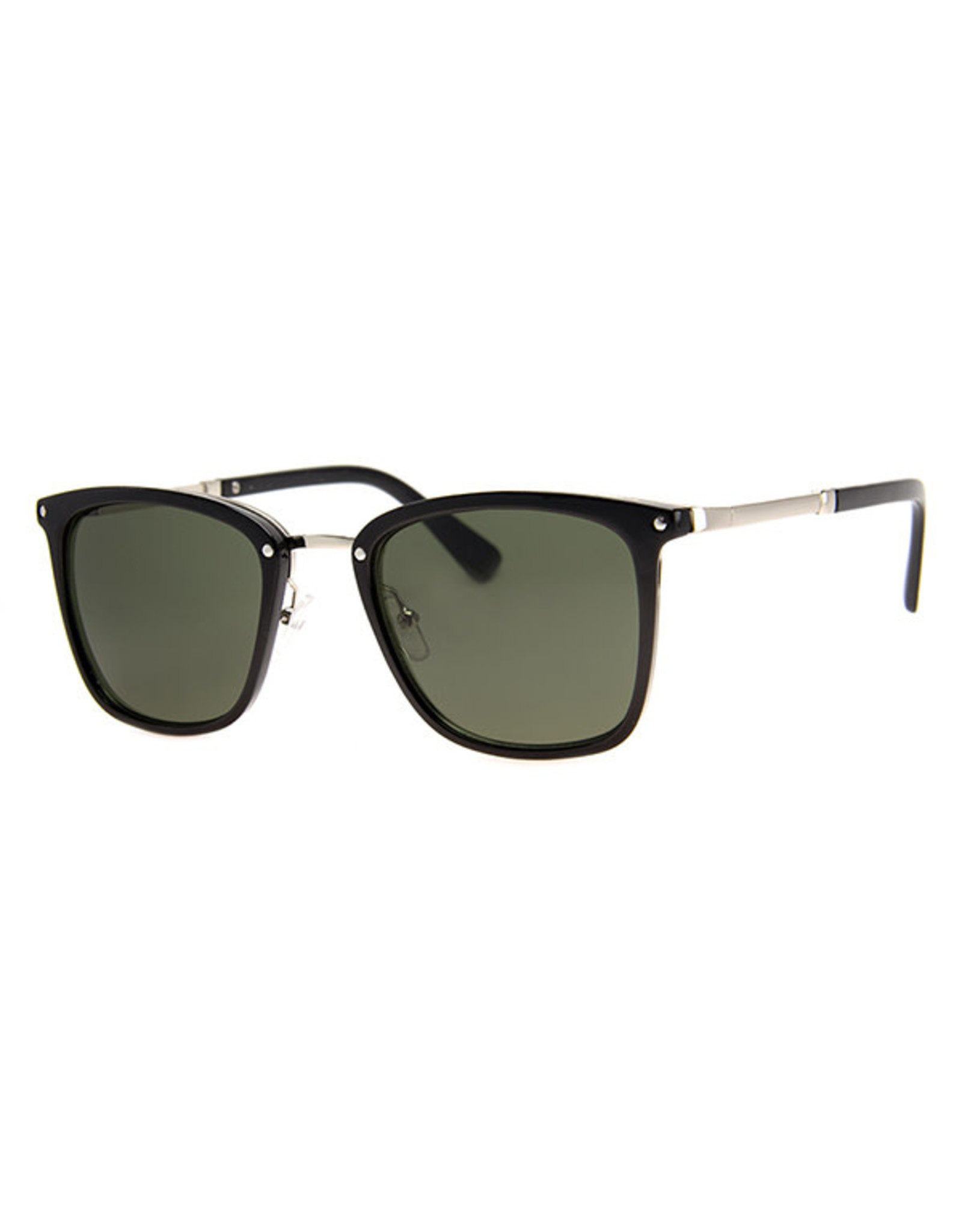 AJM - Rectangle Frame Sunglasses / Black or Tortoise