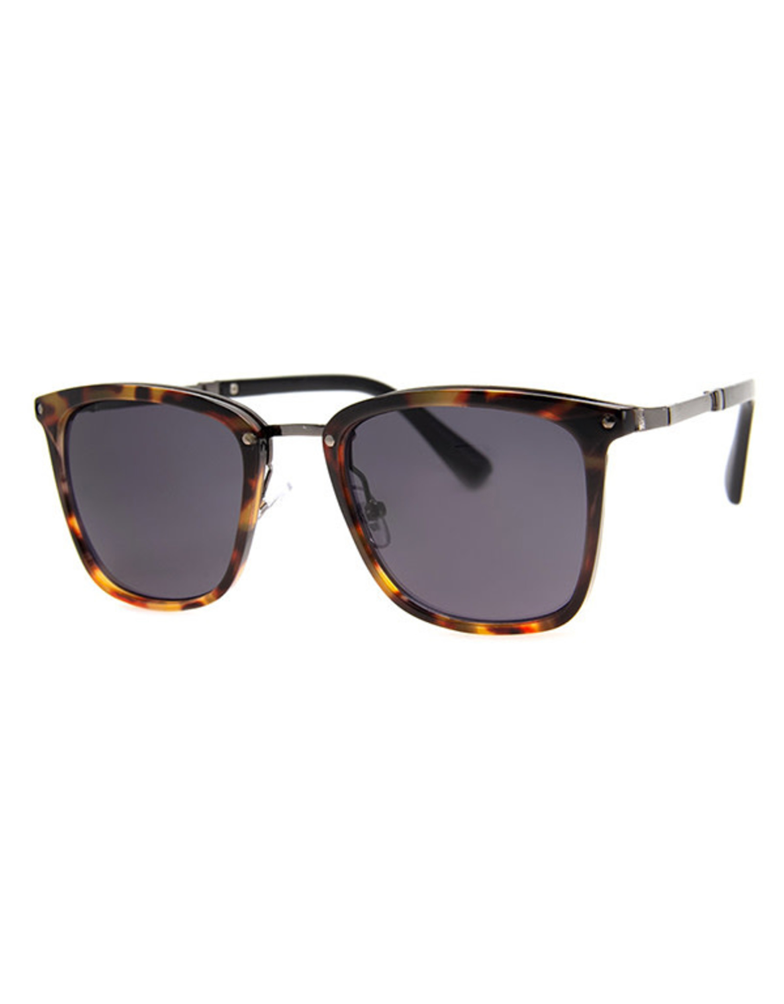 AJM - Rectangle Frame Sunglasses / Black or Tortoise