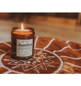 Shy Wolf - Soy Candle / Justice, Tarot Collection, 8oz - 20% Donated!