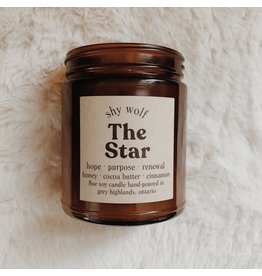 Shy Wolf - Candle / The Star Tarot (8 oz)