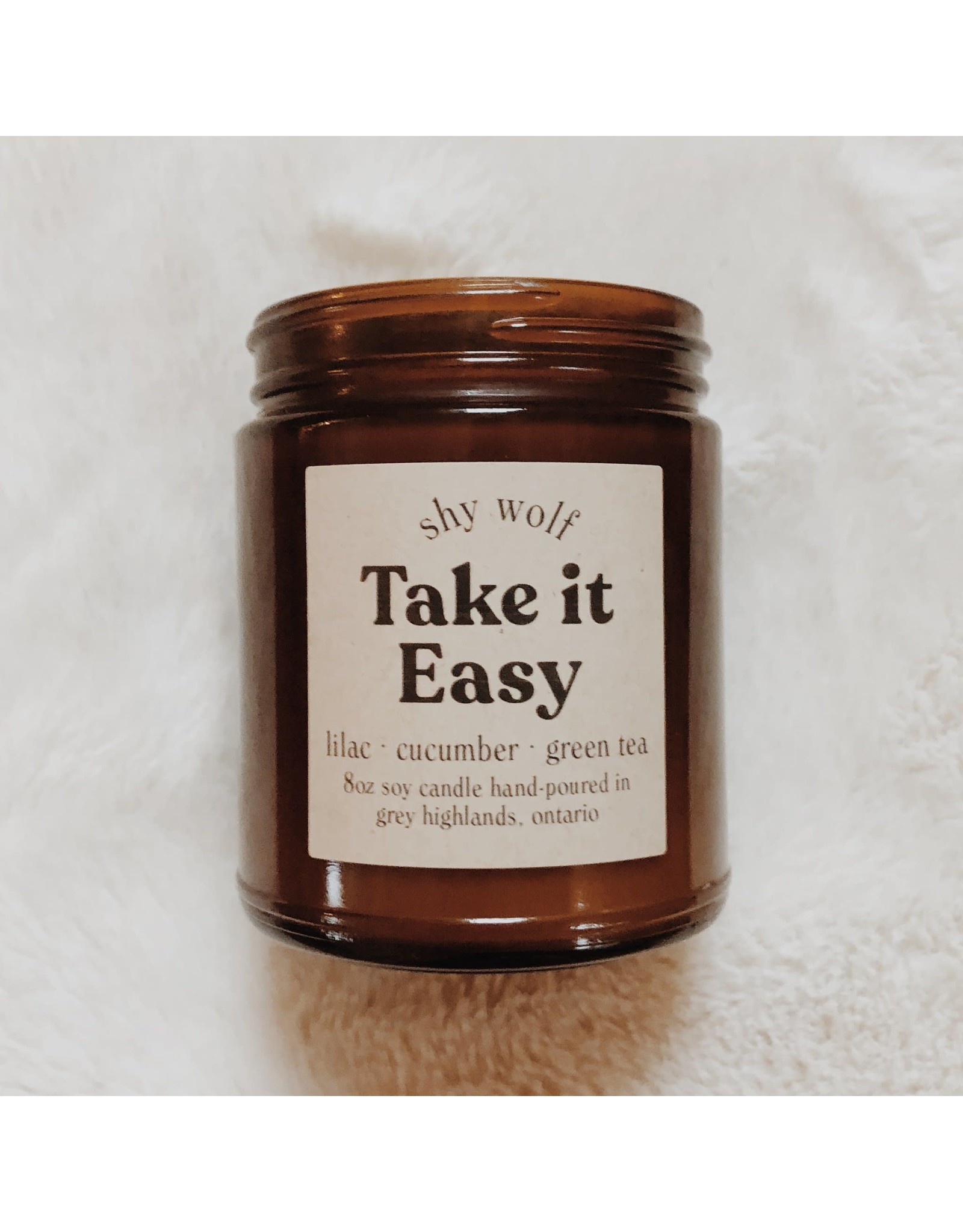 Shy Wolf - Soy Candle / Take it Easy, Vinyl Collection, 8oz