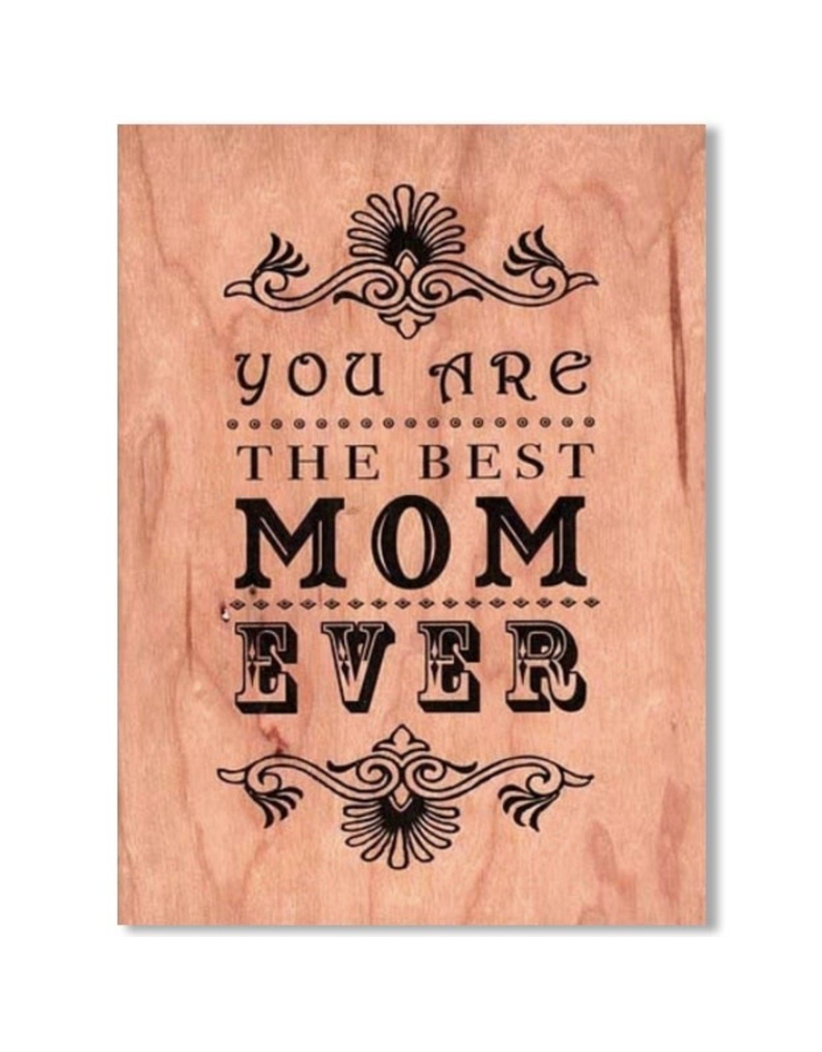 SRL - Card/ Best Mom Wooden
