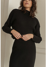 DRY - Ribbed Knit Mock Sweater - Toffee or Black