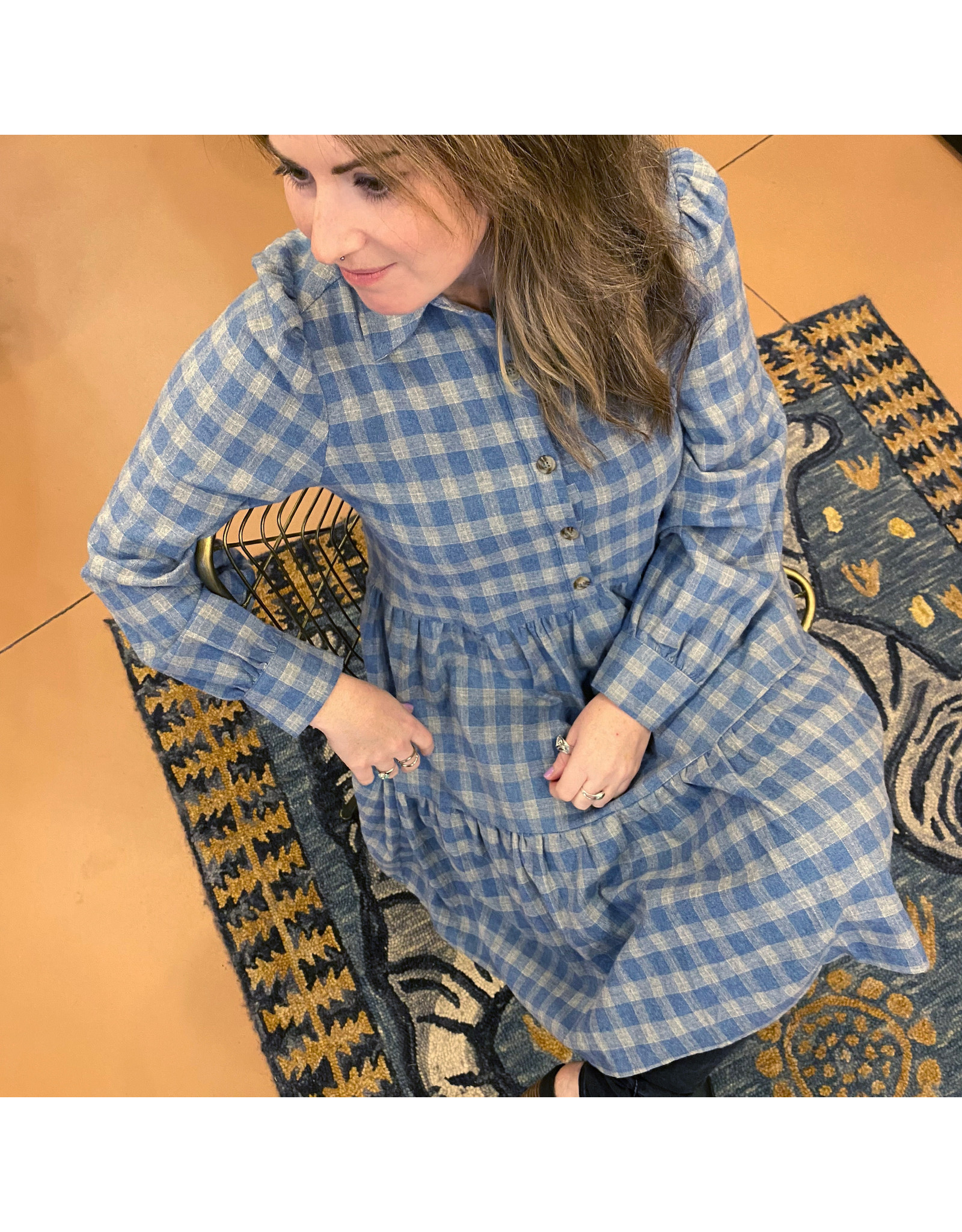 Biscuit Label - Flannel Check Dress
