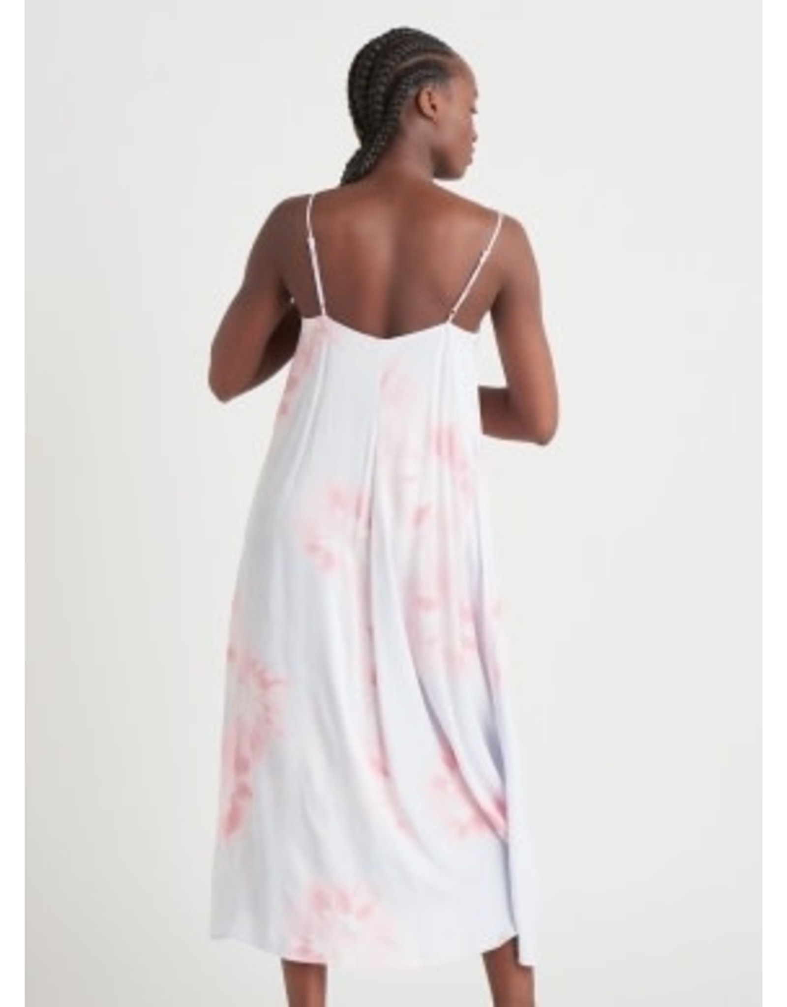Dex - Watercolour Satin Slip Dress