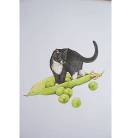 Biscuit General Store Stay Home Club - Print (11" x 17") / Peas Cat