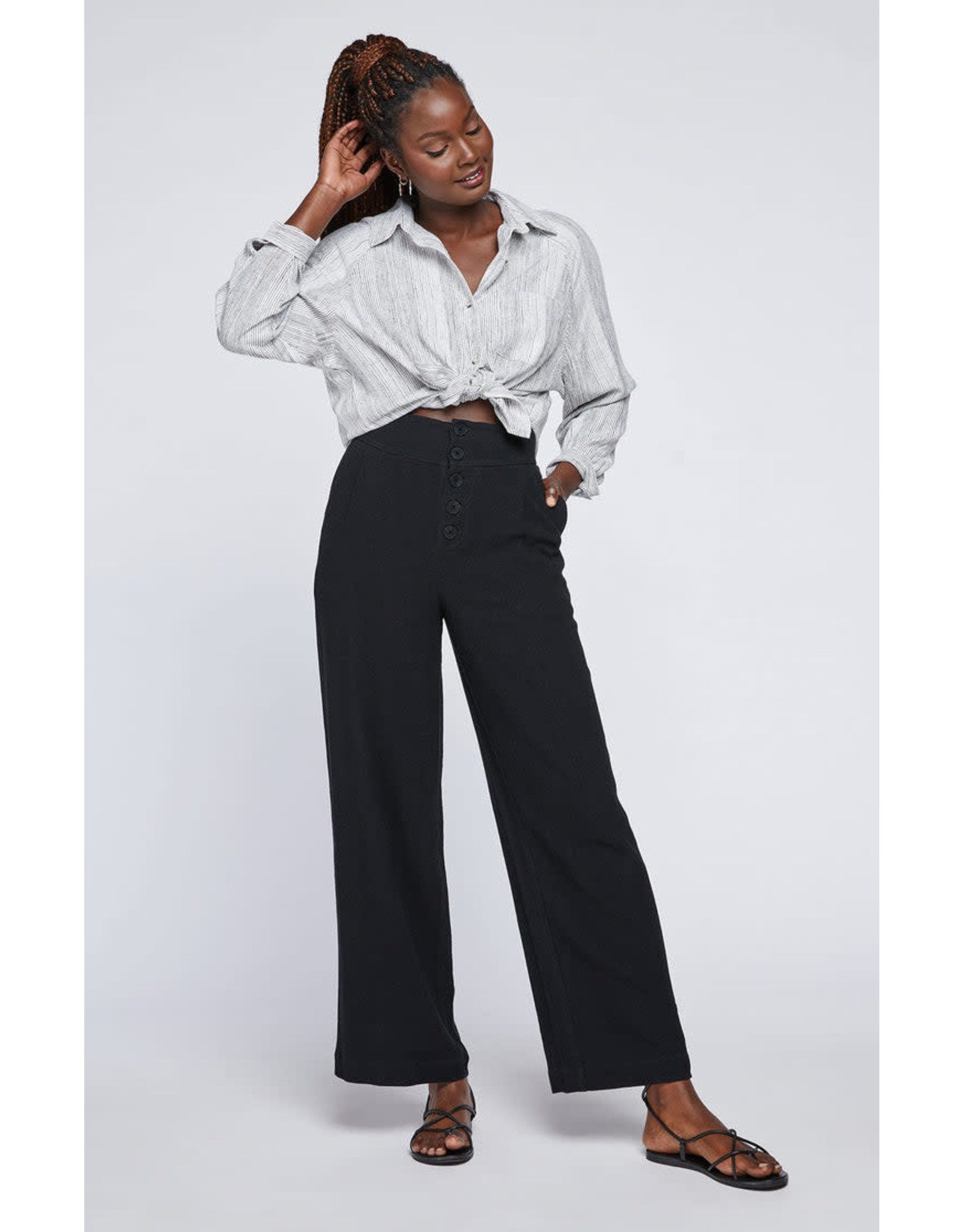 BGS Gentle Fawn - High Waisted Linen Pant