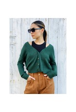 Biscuit Label - Marshmallow Cardigan / Green