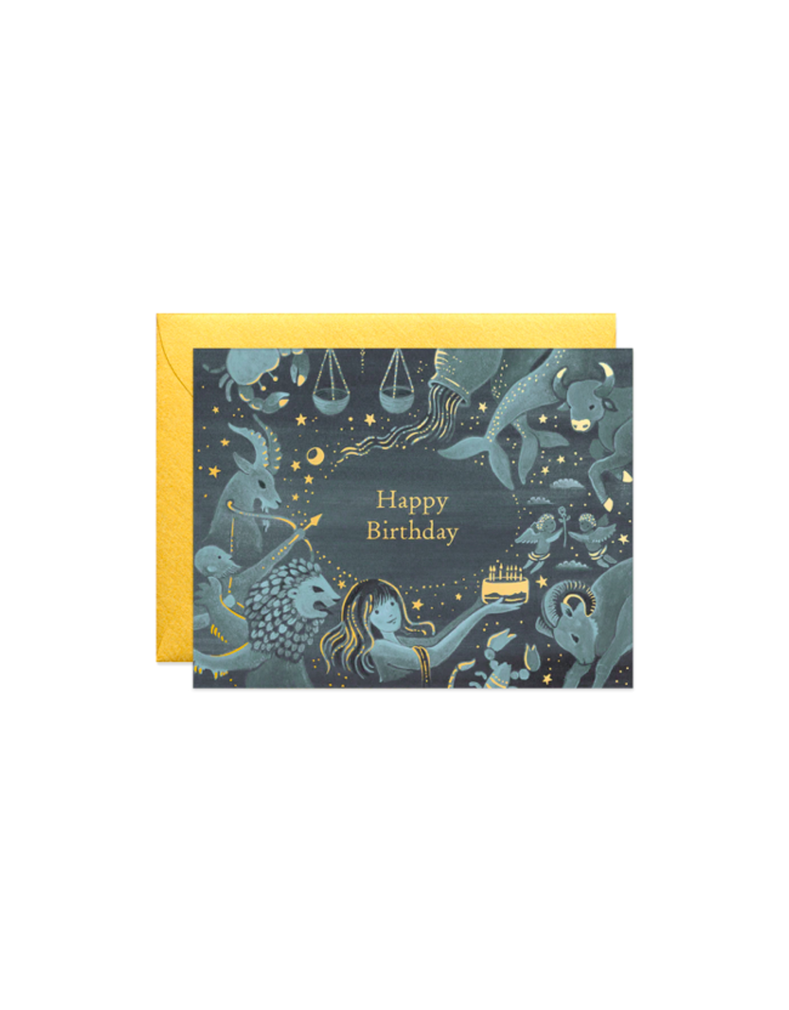 BGS JJP - Card / Happy Birthday, Zodiac