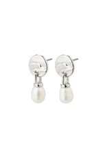 Pilgrim - Heat Freshwater Pearl Earrings / Silver