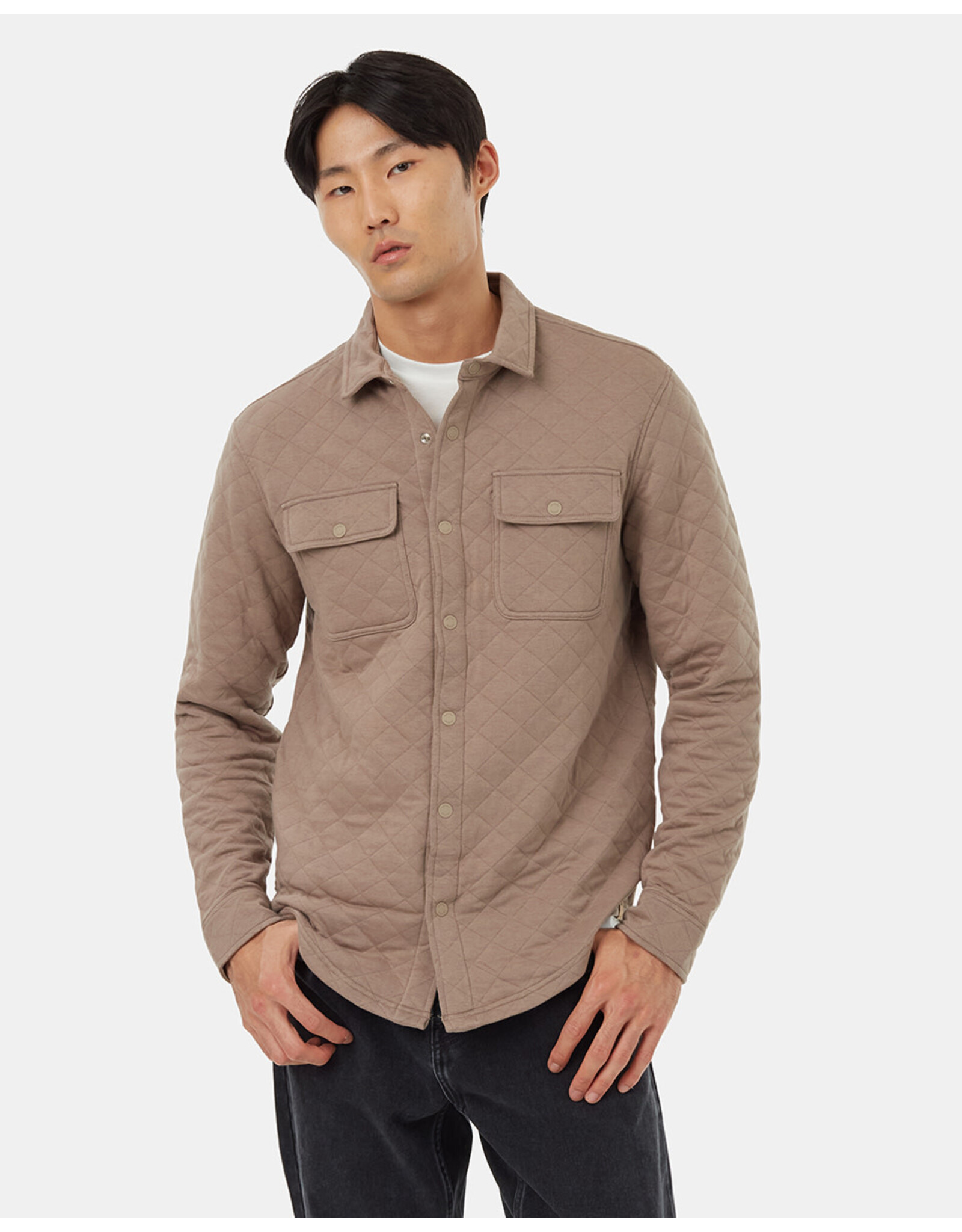 BGS Tentree - Quilted Shirt Jacket / Fossil