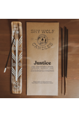 Shy Wolf - Incense Sticks / Justice, Tarot Collection, 15 Sticks - 20% Donated!
