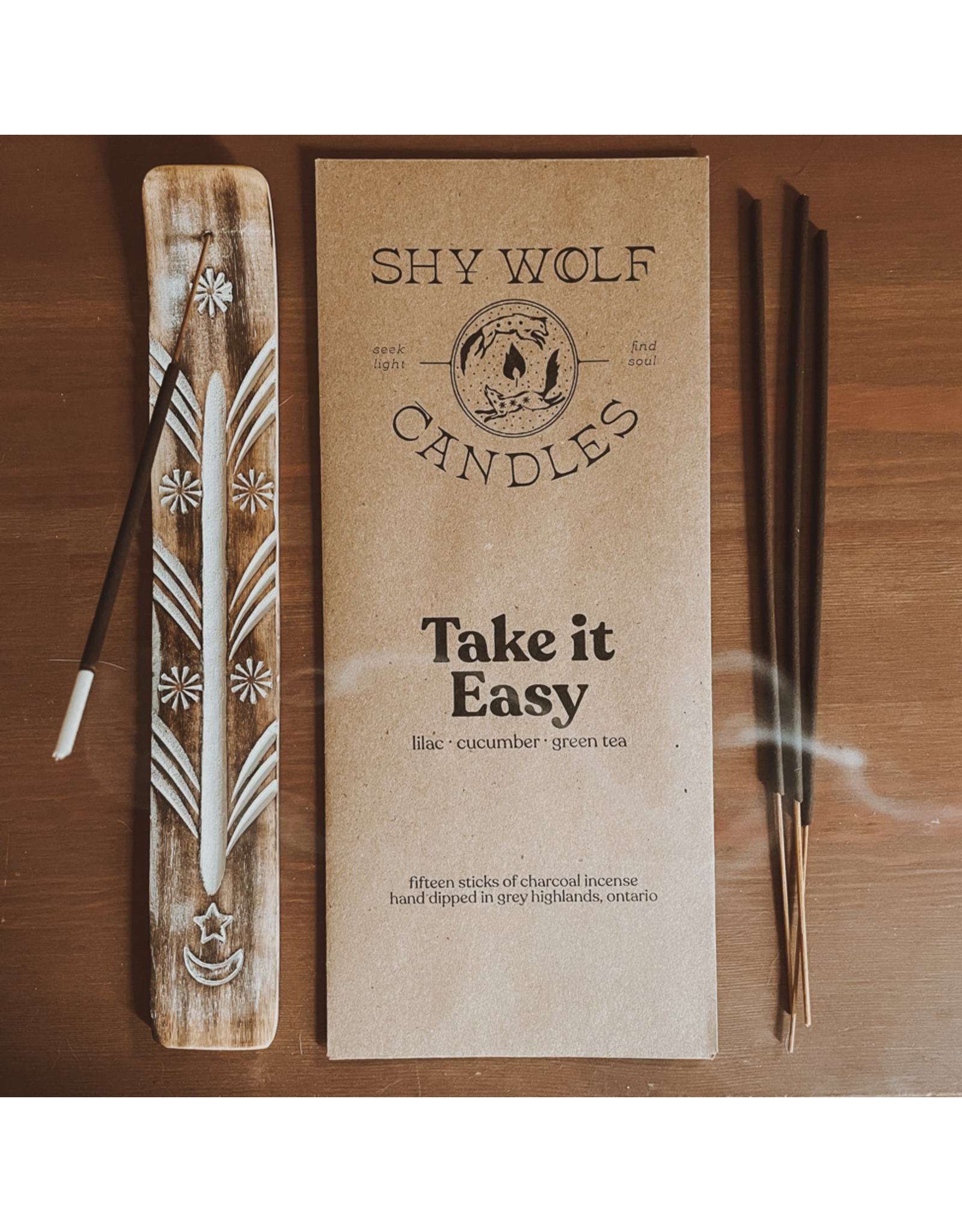 Shy Wolf - Incense Sticks / Take It Easy, Vinyl Collection, 15 Sticks