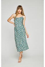 Gentle Fawn - Print Slip Dress / Palm Green