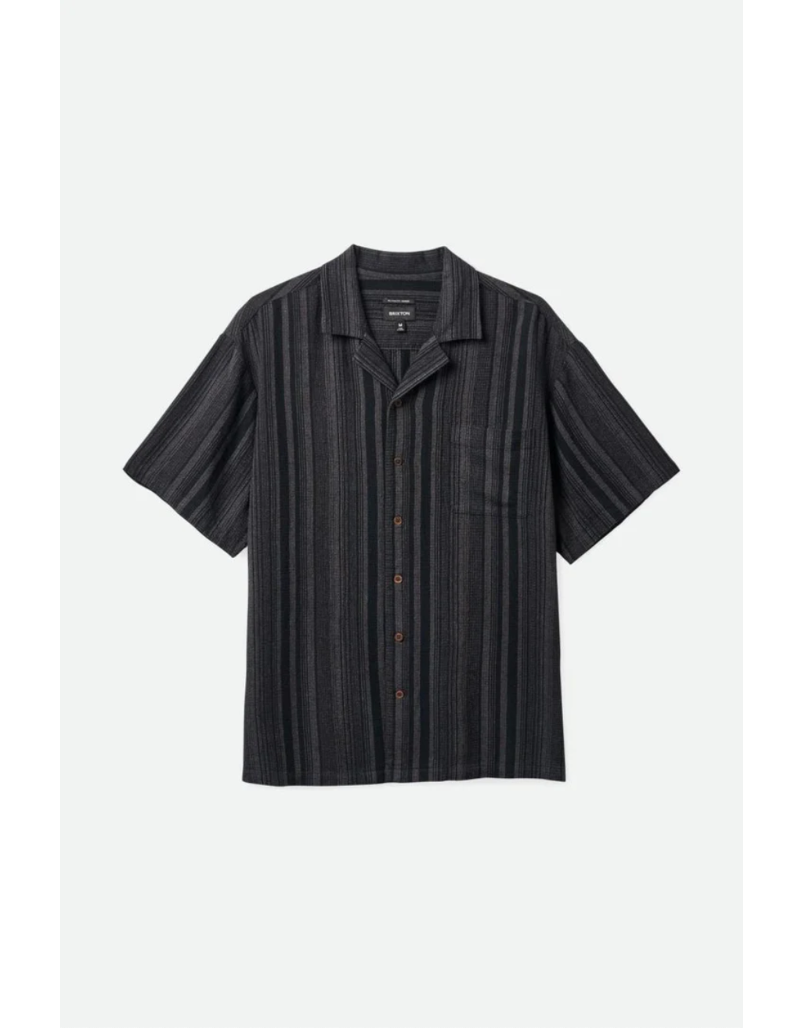 Brixton - Seersucker Shirt / Black