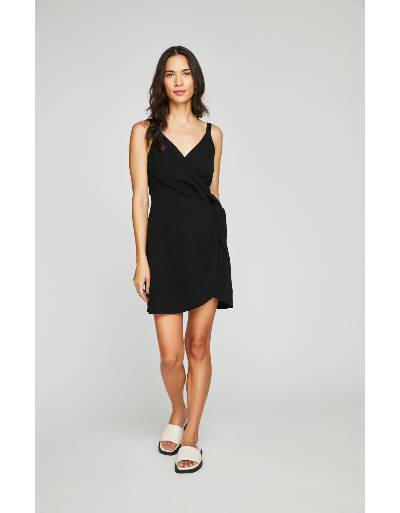 Gentle Fawn - Front Wrap Dress / Black