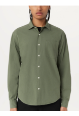 Frank & Oak - LS Poplin Shirt / Agave