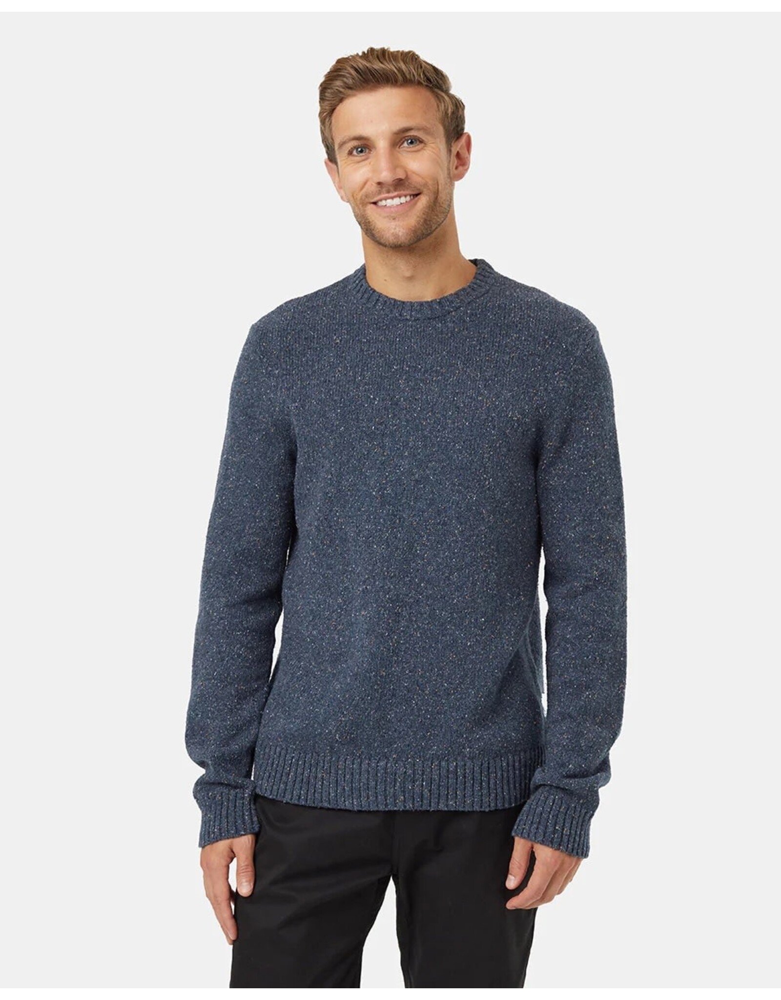 Tentree - Fleck Cotton Sweater / Blue