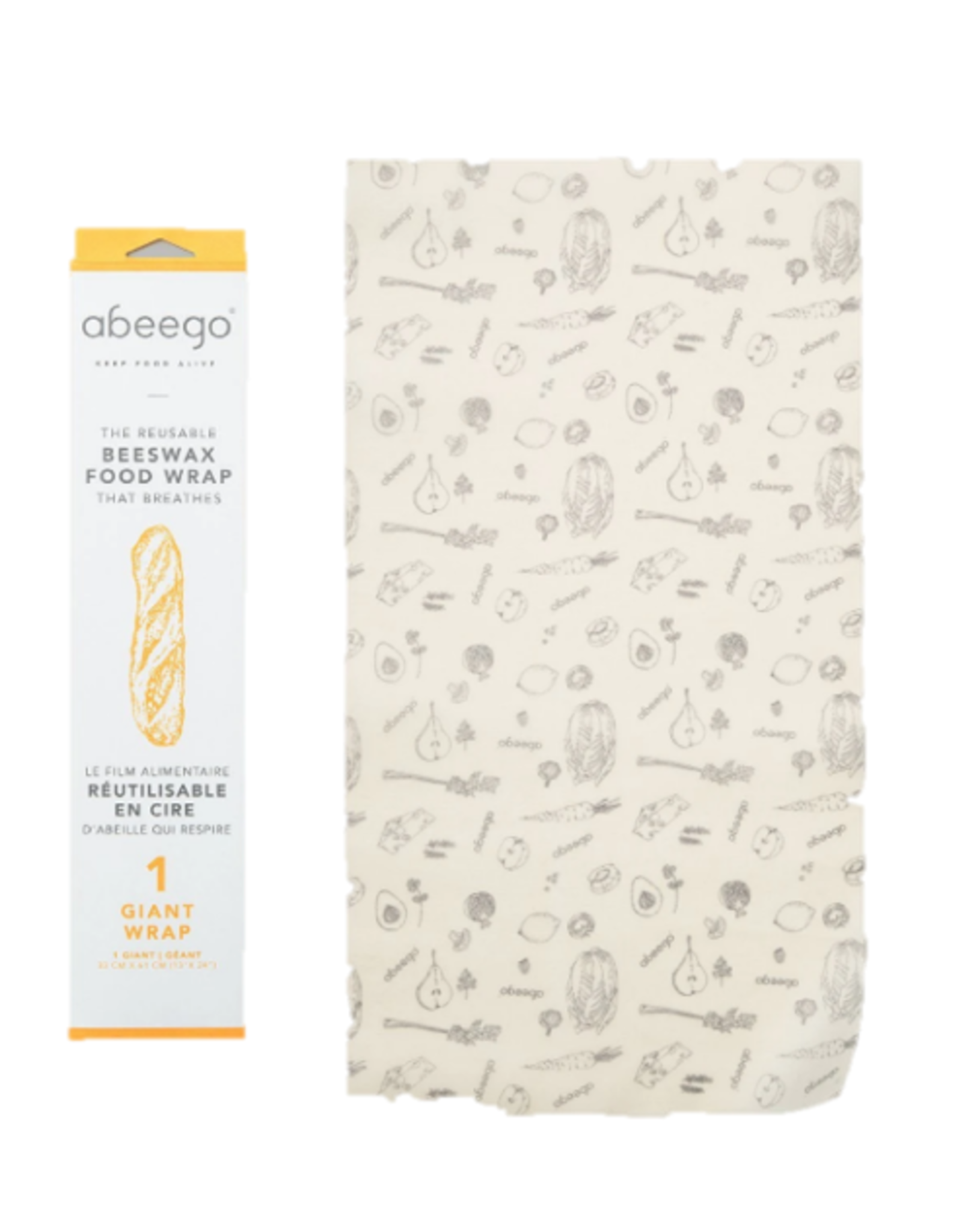 Abeego - Beeswax Wrap / Extra Large Rectangle