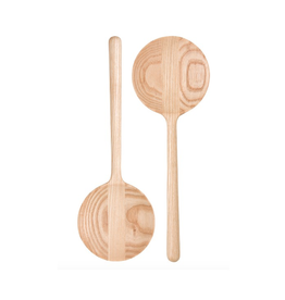 The Independent Mercantile Co. DCA - Salad Servers / Round, Ash
