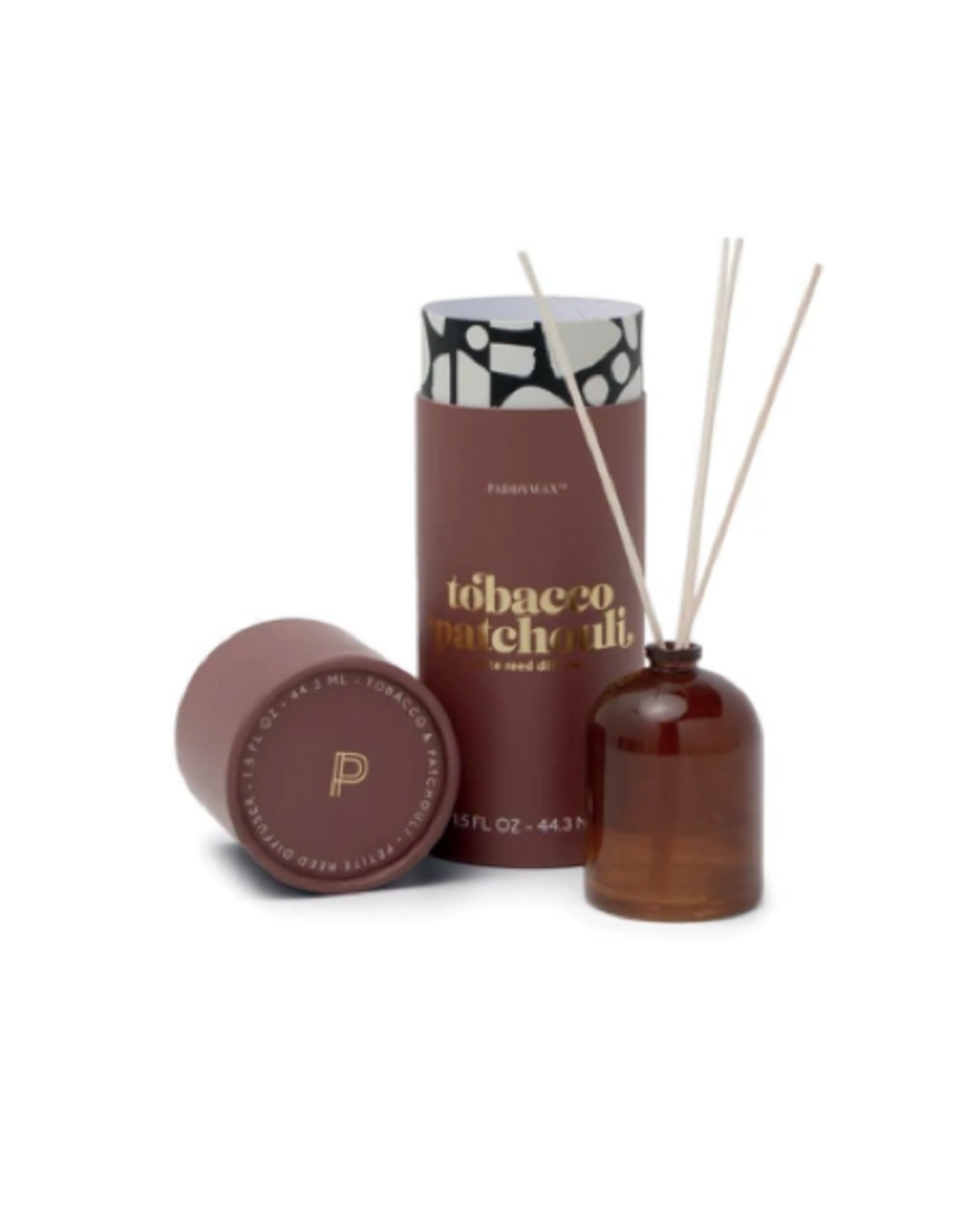PAX - Reed Diffuser Boxed Set / Tobacco Patchouli, Amber Glass, 1.5oz