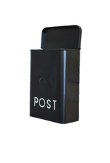 Mailbox - Modern, Galvanized Black