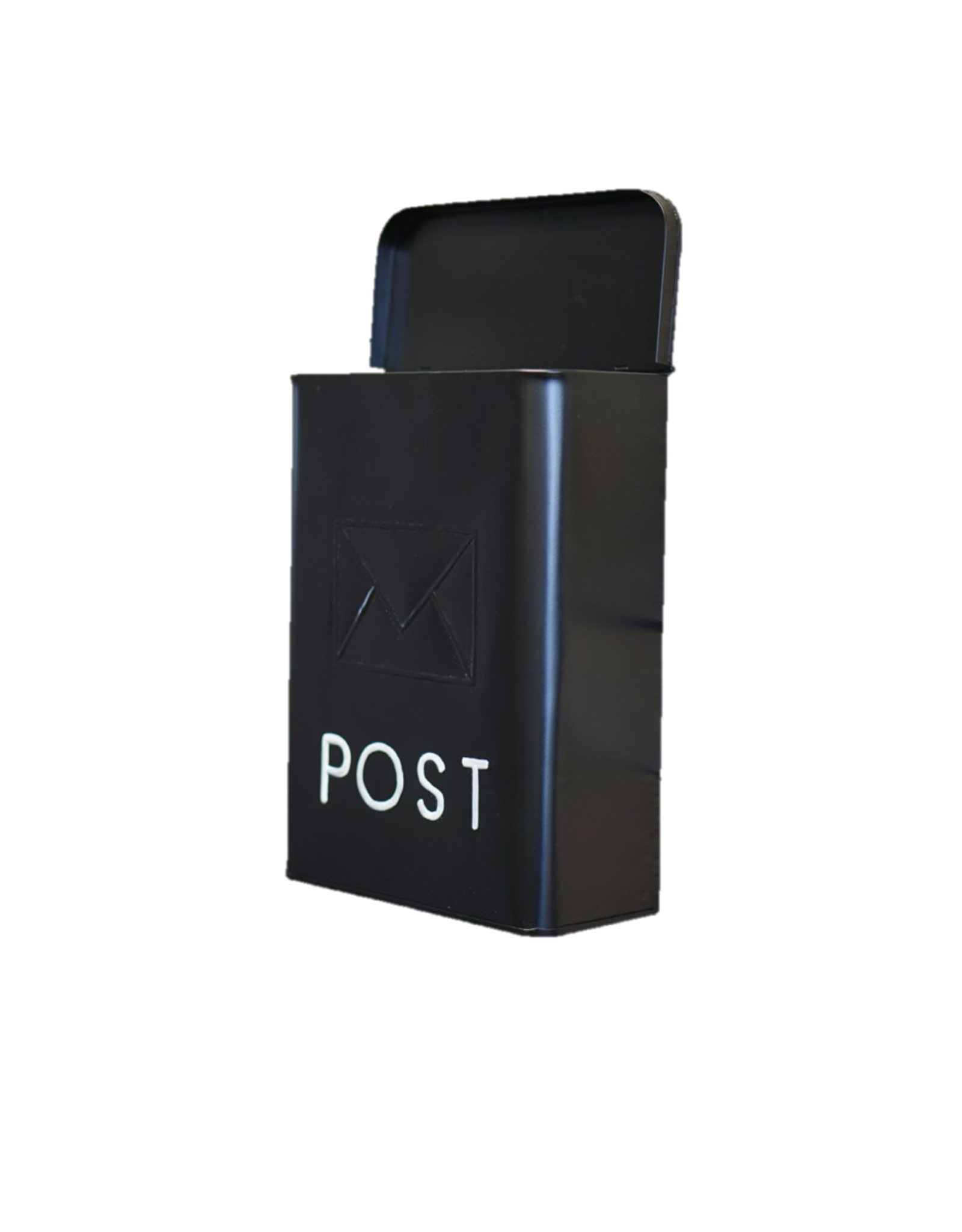 Mailbox - Modern, Galvanized Black
