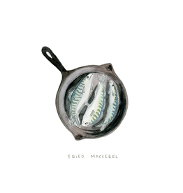 Kat Frick Miller - Card / Fried Mackerel, 4.25 x 5.5"