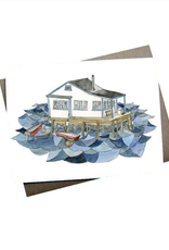Kat Frick Miller - Card / House On The Water, 4.25 x 5.5"