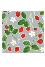 Kat Frick Miller - Card / Strawberries, 5.75 x 5.75"