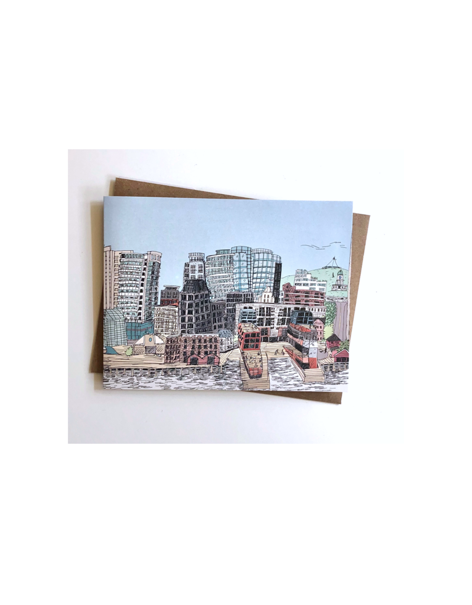 Emma Fitzgerald - Card / Halifax Skyline, 4.25 x 5.5"