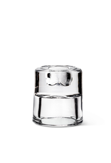 ATT - Taper & Tealight Candle Holder / Reversible, Glass, 2.5"