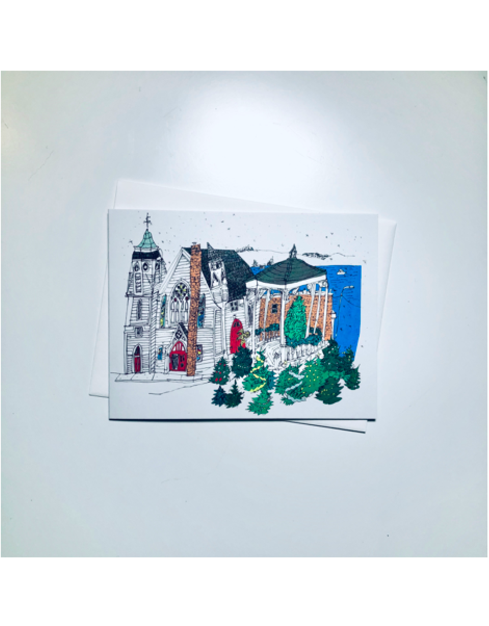 Emma Fitzgerald - Holiday Card / Lunenburg Christmas Trees, 4.25 x 5.5"