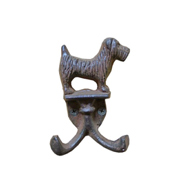 NTH - Double Hook / Terrier Dog, Cast Iron