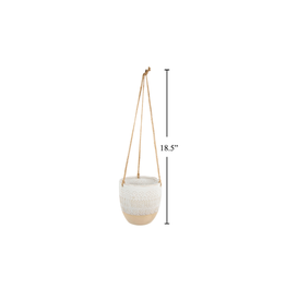 CTG - Hanging Planter / Natural Ceramic, 6"