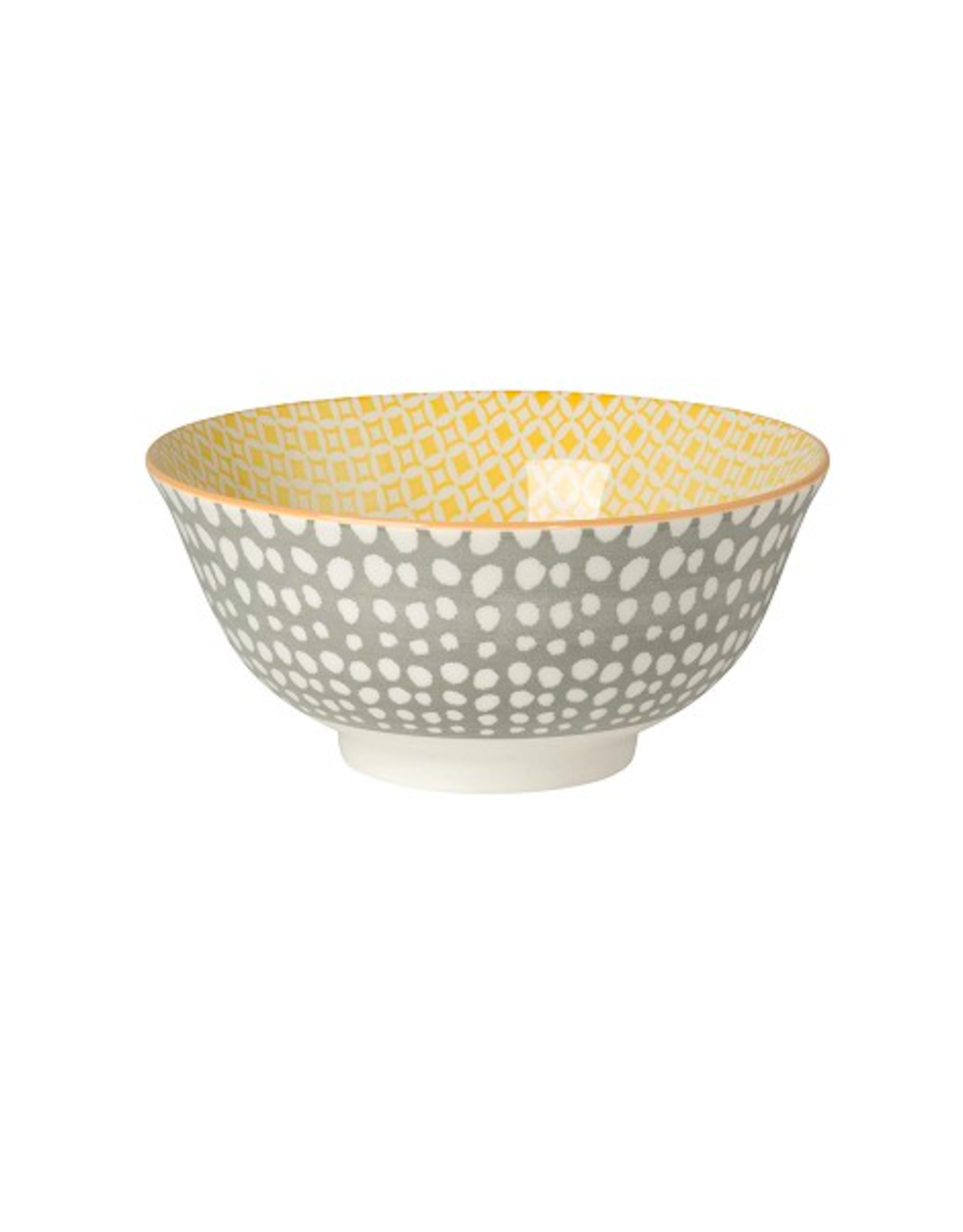 Bowl - Grey & Yellow, 6"