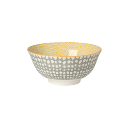 Bowl - Grey & Yellow, 6"