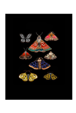 TIMCo Briana Corr Scott - Print / Moths, Black, 11 x 14"