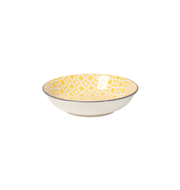 Dip Bowl - Grey & Yellow