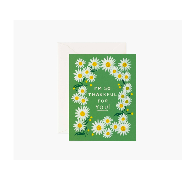 Rifle Paper Card / I #39 m so Thankful for You 4 25 x 5 5 quot The
