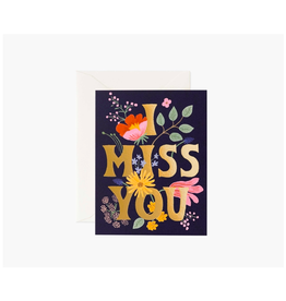 The Independent Mercantile Co. Rifle Paper - Card / I Miss You, 4.25 x 5.5"
