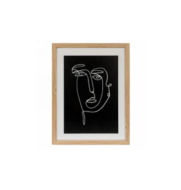 TIMCo AES - Framed Art / Abstract Portrait, 13 x 17"