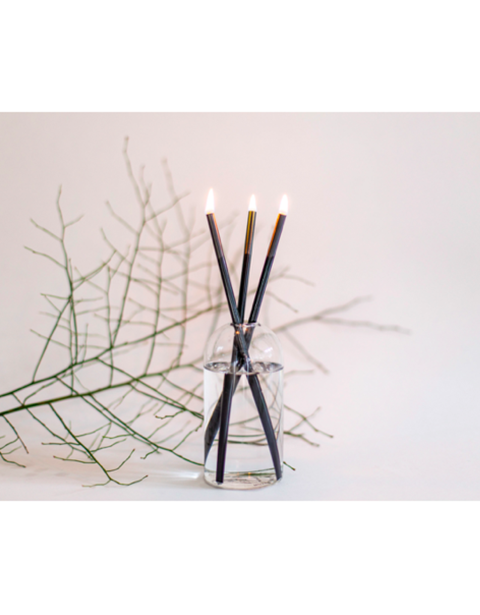 Candlesticks - Everlasting Candle Co., Black, Set of 3