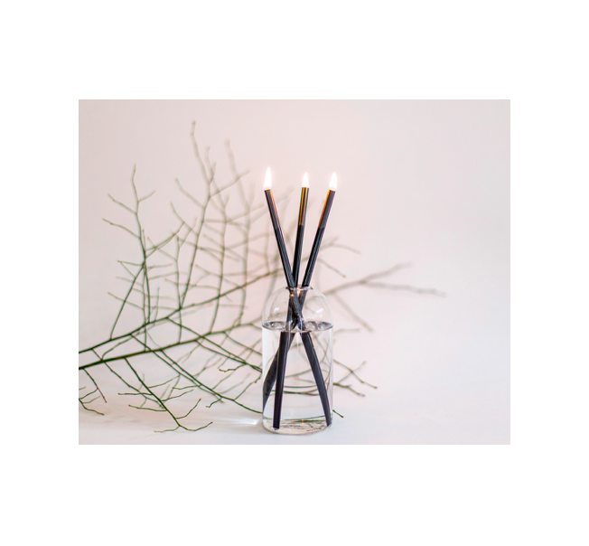 Everlasting Candle Co. Candlesticks / Set of 3, Black The
