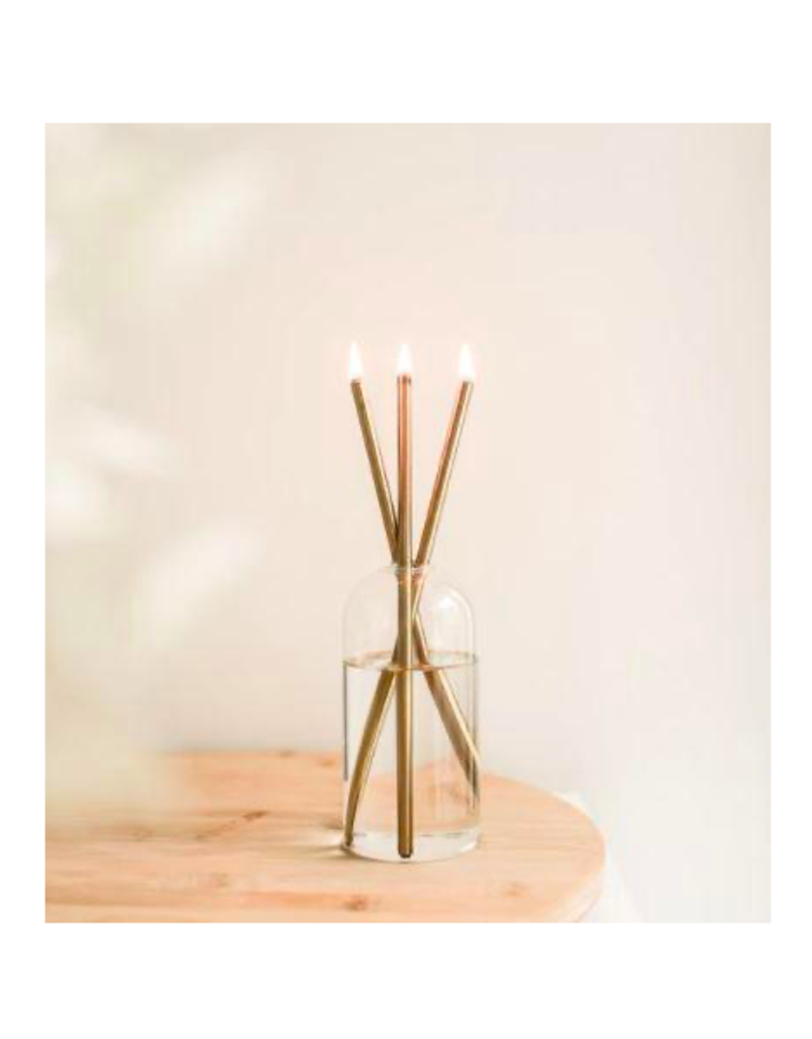 Candlesticks - Everlasting Candle Co., Gold, Set of 3