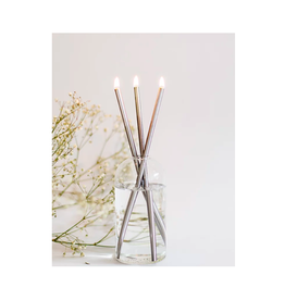 Candlesticks - Everlasting Candle Co., Silver, Set of 3