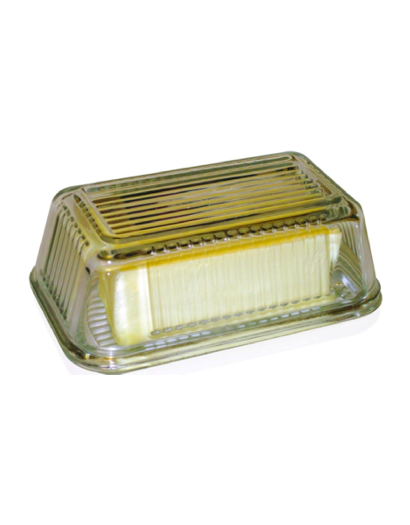 PLE - Butter Dish / Glass, Clear, 1lb