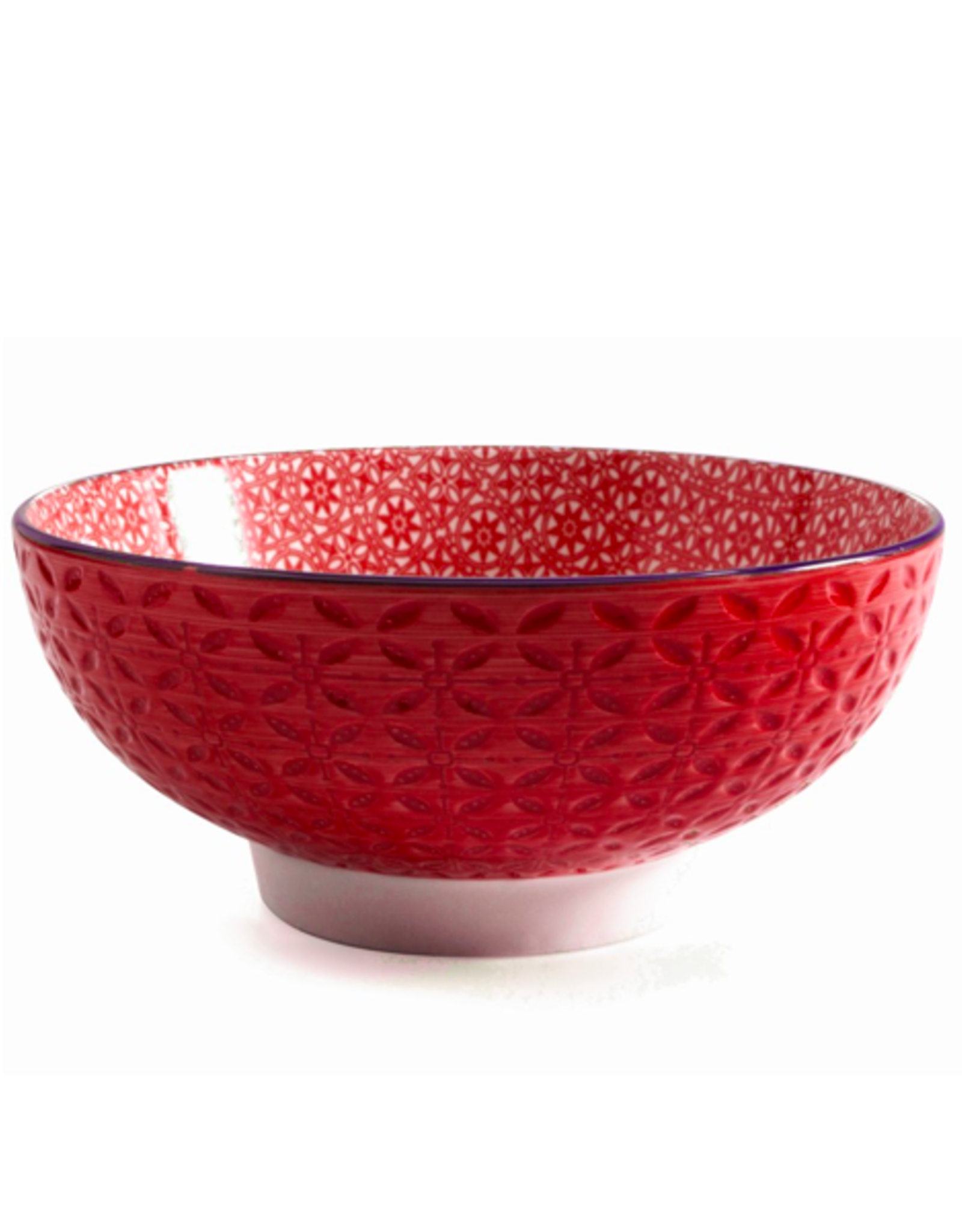 DCO - Footed Bowl / Chain, Red, 7"