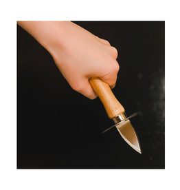 Oyster Shucker - Stainless Steel & Beechwood